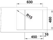 Мойка BLANCO ELON 45 S Silgranit черный, клапан-автомат фото 3 Мойка BLANCO ELON 45 S Silgranit черный, клапан-автомат фото 3