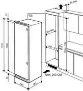 Встраиваемый холодильник Смег LB30AFNF фото 4 Встраиваемый холодильник Smeg LB30AFNF фото 4