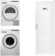 Asko Classic 13 (стиральная машина W2084.W/3 + сушильная машина T208C.W + сушильный шкаф DC7774 V.W)