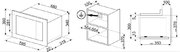 Встраиваемая микроволновая печь Smeg FMI320X2 фото 3