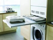 Выдвижная полка с корзиной для белья Аско HDB115 W фото Выдвижная полка с корзиной для белья Asko HDB115 W фото