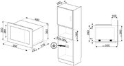 Встраиваемая микроволновая печь Smeg FMI320X2 фото 4
