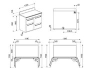 Варочный центр Smeg TR4110GR фото 4