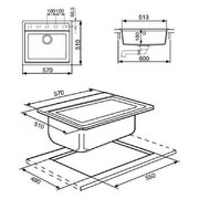 Мойка Смег VS57AV фото 2 Мойка Smeg VS57AV фото 2