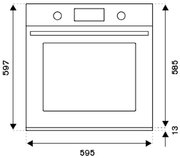 Духовой шкаф с функцией пара Bertazzoni F6011HERVPTAX фото 4