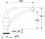 Смеситель Франке 690 графит фото 3 Смеситель Franke 690 графит фото 3
