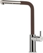 Смеситель Franke Neptune Style выдвижной шланг хром/шоколад Смеситель Franke Neptune Style выдвижной шланг хром/шоколад