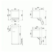 Холодильник Смег FAB28LRD5 фото 3 Холодильник Smeg FAB28LRD5 фото 3