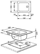 Мойка Смег VS45P3N фото 4 Мойка Smeg VS45P3N фото 4