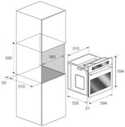 Духовой шкаф Fulgor Milano FQO 6010 P MT X фото 2