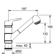 Смеситель Franke 470-1 оптика титана фото 2