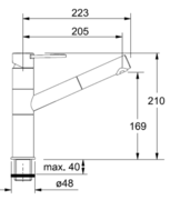 Смеситель Franke 251 оптика нержавеющей стали фото 2