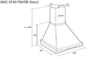 Вытяжка Korting KHC 6740 RB Wood фото 2