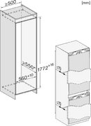 Встраиваемый холодильник Miele KFN 7744 C фото 3