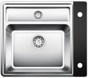 Мойка Blanco Statura 6-IF Crystal черное стекло нержавеющая сталь фото 3