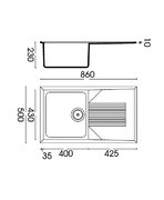 Мойка Смег LSEQ861AV фото 2 Мойка Smeg LSEQ861AV фото 2