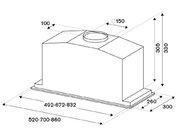 Встраиваемая вытяжка Bertazzoni KIN52MOD1XC фото 4