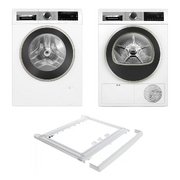 Bosch Serie 4 (стиральная машина WGA24400ME + сушильная машина WQG1420AME + монтажный элемент WTZ20410)