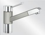 Смеситель Blanco Zenos-S chrome/Silgranit жемчужный Смеситель Blanco Zenos-S chrome/Silgranit жемчужный