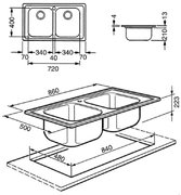 Мойка Smeg LL862 фото 2