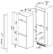 Холодильник Смег C7280NEP фото 4 Холодильник Smeg C7280NEP фото 4
