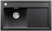 Мойка Бланко ZENAR 45 S-F SILGRANIT чаша слева, доска стекло клапан-автомат InFino® антрацит фото Мойка Blanco ZENAR 45 S-F SILGRANIT чаша слева, доска стекло клапан-автомат InFino® антрацит фото