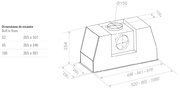 Встраиваемая вытяжка Pando PRO/85 INOX V.1050 SEC PLUS фото 2