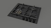 Газовая варочная панель Fulgor Milano FCLH 604 G T WK BK фото 3