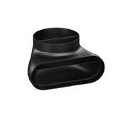 Угловой соединительный элемент (переходник) для плоского и круглого каналов BORA EFR90/1 фото