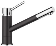 Смеситель Бланко Kano 526175 Silgranit черный фото Смеситель Blanco Kano 526175 Silgranit черный фото