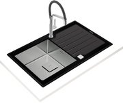 Врезная раковина Тека Diamond RS15 1B 1D 86 BLACK фото 2 Врезная раковина Teka Diamond RS15 1B 1D 86 BLACK фото 2