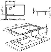 Мойка Smeg LM861D фото 2