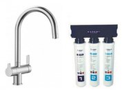 Смеситель Бланко TRIMA нержавеющая сталь UltraResist + фильтр для воды BWT-БАРЬЕР EXPERT STANDARD нержавеющая сталь фото 2 Смеситель Blanco TRIMA нержавеющая сталь UltraResist + фильтр для воды BWT-БАРЬЕР EXPERT STANDARD нержавеющая сталь фото 2