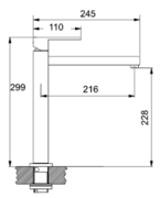 Смеситель Franke Planar Torre хром фото 2