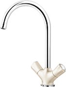 Смеситель Бланко Amona chrome/silgranit шампань фото Смеситель Blanco Amona chrome/silgranit шампань фото