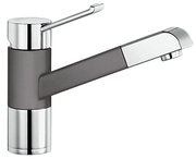 Смеситель Blanco Zenos-S chrome/Silgranit темная скала фото