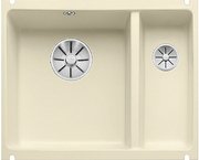 Мойка Blanco SUBLINE 350/150-U керамика отводная арматура InFino® жасмин фото