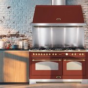 Вытяжка Lofra DOLCEVITA 150 RED BURGUNDY & BRASS фото 3