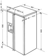 Холодильник Смег SBS8003P фото 2 Холодильник Smeg SBS8003P фото 2
