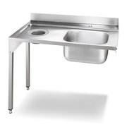 Стол с мойкой и отверстием для слива Smeg WT01L-1 Стол с мойкой и отверстием для слива Smeg WT01L-1