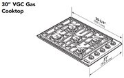 Газовая варочная панель Viking EVGSU5301SS фото 4