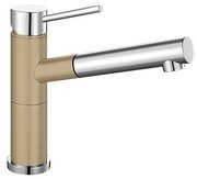 Смеситель Бланко Alta-S compact chrome/Silgranit шампань фото Смеситель Blanco Alta-S compact chrome/Silgranit шампань фото