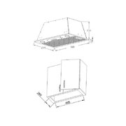 Полновстраиваемая вытяжка Korting KHI 6530 W фото 3