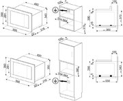 Встраиваемая микроволновая печь Smeg FMI120G фото 4
