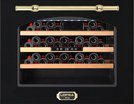 Встраиваемый винный шкаф Lofra ZBRNM24M/O CANTINA 24 NERO MAT OTTONE
