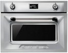 Компактный духовой шкаф с пароваркой Smeg SF4920VCX